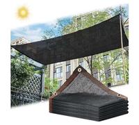 Toile D'ombrage pour Plantes,Filet D'ombrage Noir 2×3m 2×5m 3×3m 3×4m 3×5m 4×5m 4×6m 5×5m,Filet Protection Solaire 85%,Voile D'ombrage,Auvent,Tissu D'ombrage avec Œillets,Black-2x4m(6.6 * 13.1ft)