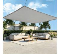 Toile D'ombrage Rectangulaire, 0.6x5.5 M Voile Dombrage Imperméable, Voile D'ombrage Balcon Bâche Ombrage Protection UV Solaire pour Jardins Balcons Pergola Terrasse - Gris Clair