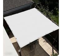 Toile d'ombrage Rectangulaire 1.8 x 2.8 m Cordon de Montage Inclus Toiles D'Ombrages Respirant pour Patio Jardin Terrasse Extérieur, Sable, Blanc