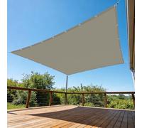 Toile d'ombrage Rectangulaire 2 x 3 m Cordon de Montage Inclus Voile de Paresoleil Contre Le Vent pour en Plein Air, Jardin Terrasse, Taupe