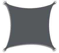 Toile d'ombrage rectangulaire 3 x 4 m - Tissu d'ombrage imperméable - Tissu Oxford en polyester épais - Voile carré imperméable - Protection UV - Livrée avec une corde - Convient pour l'extérieur, le 