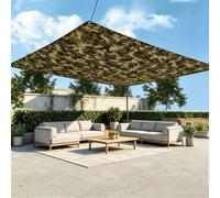 Toile D'ombrage Rectangulaire, 5x8 M Voile Dombrage Imperméable, Voile D'ombrage Balcon Bâche Ombrage Protection UV Solaire pour Jardins Balcons Pergola Terrasse - Camouflage