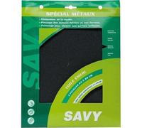 Savy Toile émeri grain moyen – Lot de 3 – Ponçage et polissage des métaux