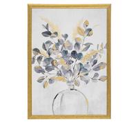 Atmosphera Toile imprimée motif floral encadrée 50 x 70 c