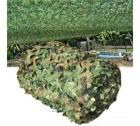 Toile Filet Camouflage 2x3 3x3 3x4 6x4m, Voile d'ombrage Militaire Grande, Tente Ombrage Chasse, Treillis de Couverture Filet Camouflage 210D pour Parasol, Terrasse Protection Solaire(3x4.0m)