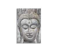 Toile Imprimée Déco "Bouddha Face" 80x120cm Multicolore