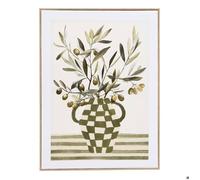 Toile imprimée encadrée Claudia vert 45x60cm - Atmosphera Créateur d'intérieur