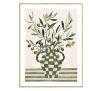 Toile Imprimée Olive Claudia 45x60cm Vert