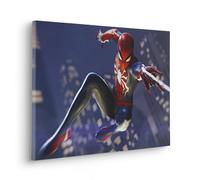 Toile imprimée sur cadre de Komar - Marvel Spider-Man Web Shoot - Taille: 60 x 40 cm
