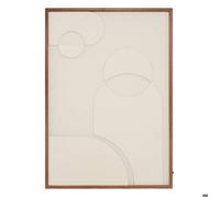 Toile LED Melio rectangulaire 48x68cm blanc - Atmosphera Créateur d'intérieur