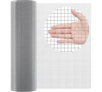 Toile métallique, 1/2 pouce, 36 pouces x 100 pieds, calibre 19, rouleau de treillis métallique galvanisé à chaud, clôture en grillage, treillis métallique pour cages à lapins, jardin, petits rongeurs