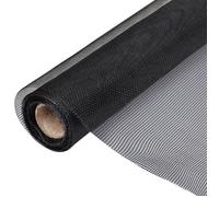 vidaXL Toile moustiquaire fibre de verre 100x1000 cm Noir pour porte/fenêtre