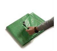 Toile multiusage avec Oeillets imperméable Leno 140 g-m² Vert - Transparent 6 x 8 m