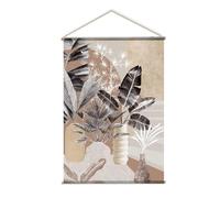 Toile Murale à Suspendre Florale 90x130cm Multicolore