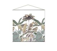 Toile murale imprimée jungle - 150 x 150 cm - Multicolore