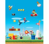 Toile murale - ROOMMATES - Super Mario - Multicolore - 150 cm - Polyester 100%