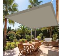 Toile Ombrage 230 x 600 cm avec Oeillets et Cordons Protection Voile Solaire UV Protection pour Jardin/Terrasse/Balcon/Extérieur, Taupe