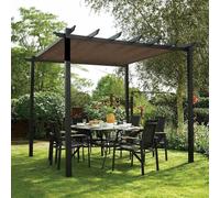 Toile Ombrage 3x3 Carré 4x4 5x5 Ombrage Terrasse Toile Pergola 90% Anti UV Jardin Filet Anti Grele Toile pour Pergola Jardin Plantes Jardin Fleurs Serre Grange Chenil Toit Couvre,brown-2x4m