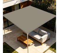 Toile Ombrage Imperméable Rectangulaire 2 x 3 m Imperméableanti Voiles d'ombrage avec Œillets Contre Le Vent pour en Plein Air, Jardin Terrasse, Taupe