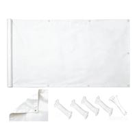 Toile Ombrage Rectangulaire 0.85x3.5m 90% White avec œillets,Toile Ombrage Respirant Anti-UV, Filet Ombrage Exterieur,Voile Dombrage Rectangulaire,Voile D'ombrage Jardin,Balcon