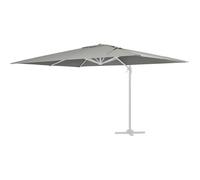 Toile parasol déporté ""Sun 3"" - 3 x 3 m - Gris clair