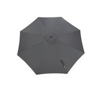 PROLOISIRS Toile Parasol Mat Droit 300 par 8 Polyester 200gr SD - Gris Gris G