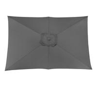 PROLOISIRS Toile Parasol Mat Droit 3x2 par 6 Polyester 200gr SD - Gris Gris G
