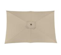 PROLOISIRS Toile Parasol Mat Droit 3x2 par 6 Polyester 250gr - Ecru Ecru G