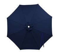 Toile Parasol pour Terrasse - Protection UV avec 6/8 Baleines, Toile De Rechange Générique | Adaptée Aux Parasols Déportés 3m | Idéal pour Balcon, Cour, Jardin, Plage(Dark blue,4 m - 8 ribs)