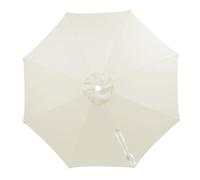Toile Parasol pour Terrasse - Protection UV avec 6/8 Baleines, Toile De Rechange Générique | Adaptée Aux Parasols Déportés 3m | Idéal pour Balcon, Cour, Jardin, Plage(Cream,3 m - 8 ribs)