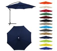 Toile Parasol Remplacement 2-3,0m 6/8 Baleines Déporté et Droit Anti UV | Polyester résistant • Protection solaire • Installation facile • Design durable • Jardin et terrasse