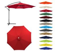 Toile Parasol Remplacement 2-3,0m 6/8 Baleines Déporté et Droit Anti UV | Polyester résistant • Protection solaire • Installation facile • Design durable • Jardin et terrasse