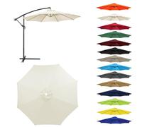 Toile Parasol Remplacement 2-3,0m 6/8 Baleines Déporté et Droit Anti UV | Polyester résistant • Protection solaire • Installation facile • Design durable • Jardin et terrasse