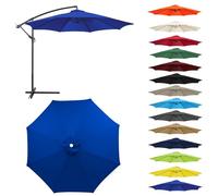Toile Parasol Remplacement 2-3,0m 6/8 Baleines Déporté et Droit Anti UV | Polyester résistant • Protection solaire • Installation facile • Design durable • Jardin et terrasse