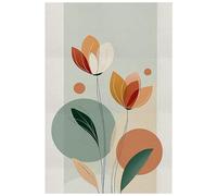 Toile Peinture Feuilles Vertes Beige Affiche Decoration Murale Tableau Decoration Murale Salon Poster Mural Sans Cadre Tableaux, Posters Et Arts Décoratifs Tableau Peinture Chambre Moderne 60x90/1 Pcs