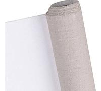 Toile Peinture Toile Vierge Professionnelle de 5 m x 5 m - Peinture Acrylique et Huile - Coton - 88 cm x 502 cm - 1 Pièce