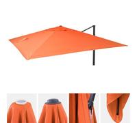 Housse de rechange pour parasol de luxe HWC-A96, housse de parasol de rechange, 3x3m (Ø4,24m) polyester 2,7kg ~ terracotta