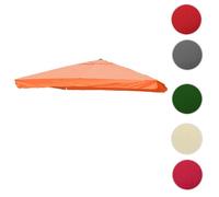 Toile Pour Parasol De Luxe Hwc-A96 Avec Rabat 3x4m Ø5m Polyester 4kg Terracotta Orange