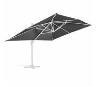Toile pour parasol déporté 4x3m anthracite Caserta - Oviala