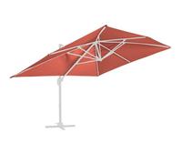 Toile pour parasol déporté 4x3m terracotta Caserta - Oviala