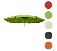 Housse de rechange pour parasol Meran Pro, parasol de marché gastronomique avec volant Ø 5m, polyester ~ vert clair