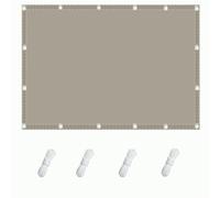 Toile Solaire Voile 350 x 700 cm Protection Anti UV Ripstop Filet Dombrage Rectangle Cordon Inclus Oxford Oeillets pour Patio Terrasse Extérieur Balcon, Kaki