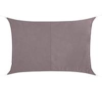 Toile Solaire Voile d'ombrage rectangulaire 2 x 3 m en Tissu déperlant - Coloris Taupe