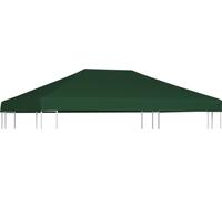 Toile supérieure de belvédère 310 g / m² 4 x 3 m Vert