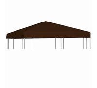 vidaXL Toile supérieure de gazebo 310 g/m² 3x3 m Marron