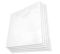Toile Vierge, CESFONJER 20 x 20cm Toile a Peindre, Création de peinture à l'huile, peinture acrylique et aquarelle pour débutants attendez, 5 pièce pur coton toiles à peindre