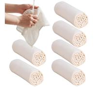 Toiles à Fromage,6 pièces en fine réutilisable non blanchie - Sac à lait végétal filtre en coton - Filtre pour Cuisine, Pâtisserie, Artisanat, Boissons DIY