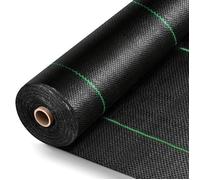 Toiles de Paillage 2m x 50m - Bache Noire Agricole - Barriere Anti Racine - Tissu Perméable à l'eau