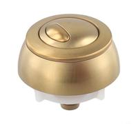 Toilet Bouton de chasse d'eau double bouton pour Siamp | für optima 50 Robinet de rinçage sous pression Câble 53 mm Plastique Double chasse d'eau pour salle de bain Noir Or Argent