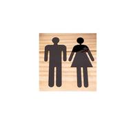 Toilet Signs Autocollant De Signe Toilette For Hommes/femmes, 1 Paire, Signes D'indication WC